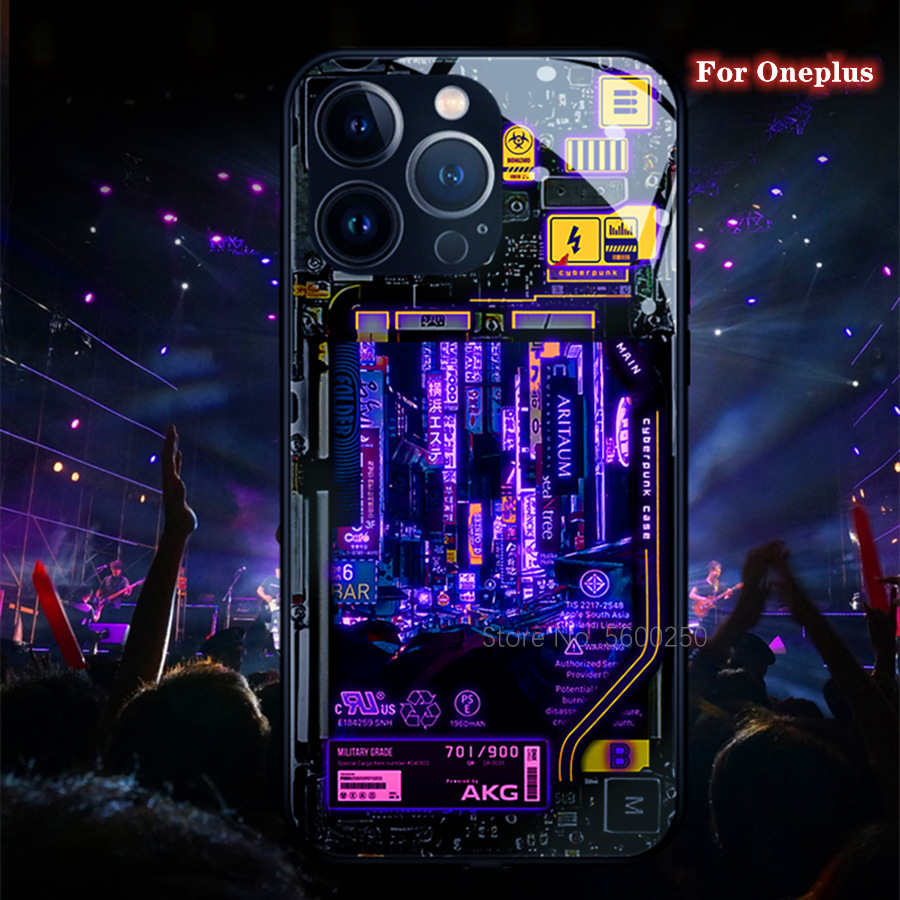 Retro Gaming Case - Siber Stil Akıllı Aydınlık telefon kılıfı