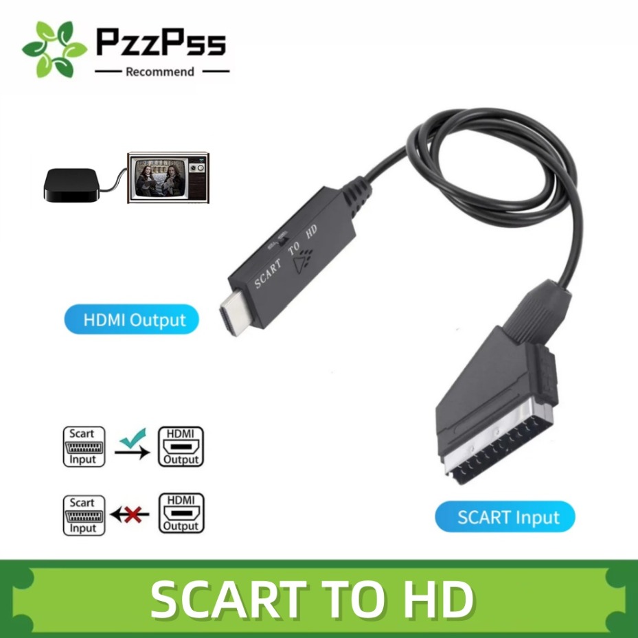 Scart To Hdmi - 1M Scart - HDMI Dönüştürücü Scart