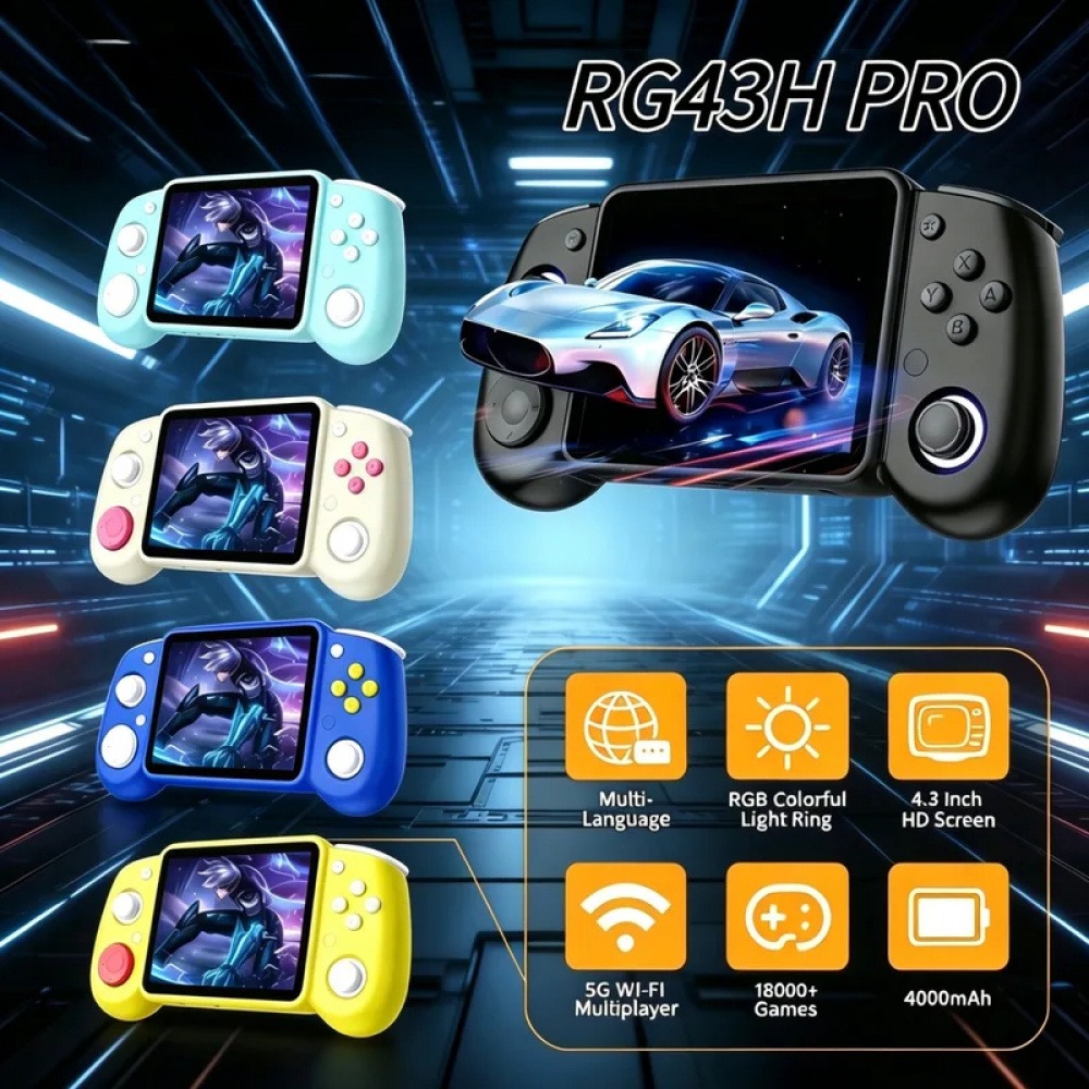 Gaming Retro Arcade - RG43H Pro Taşınabilir Retro El Oyun