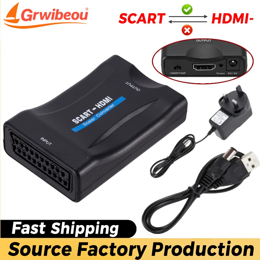 Scart To Hdmi - 1080 P SCART HDMI uyumlu Video