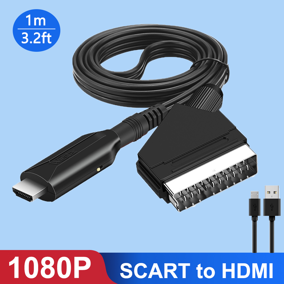 Scart To Hdmi - Scart HDMI Dönüştürücü 1080 P Video