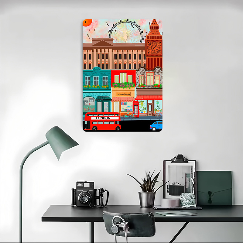 Londra Seyahat Teneke Poster Ö - Retro Gaming London incelemesi ve fiyatı