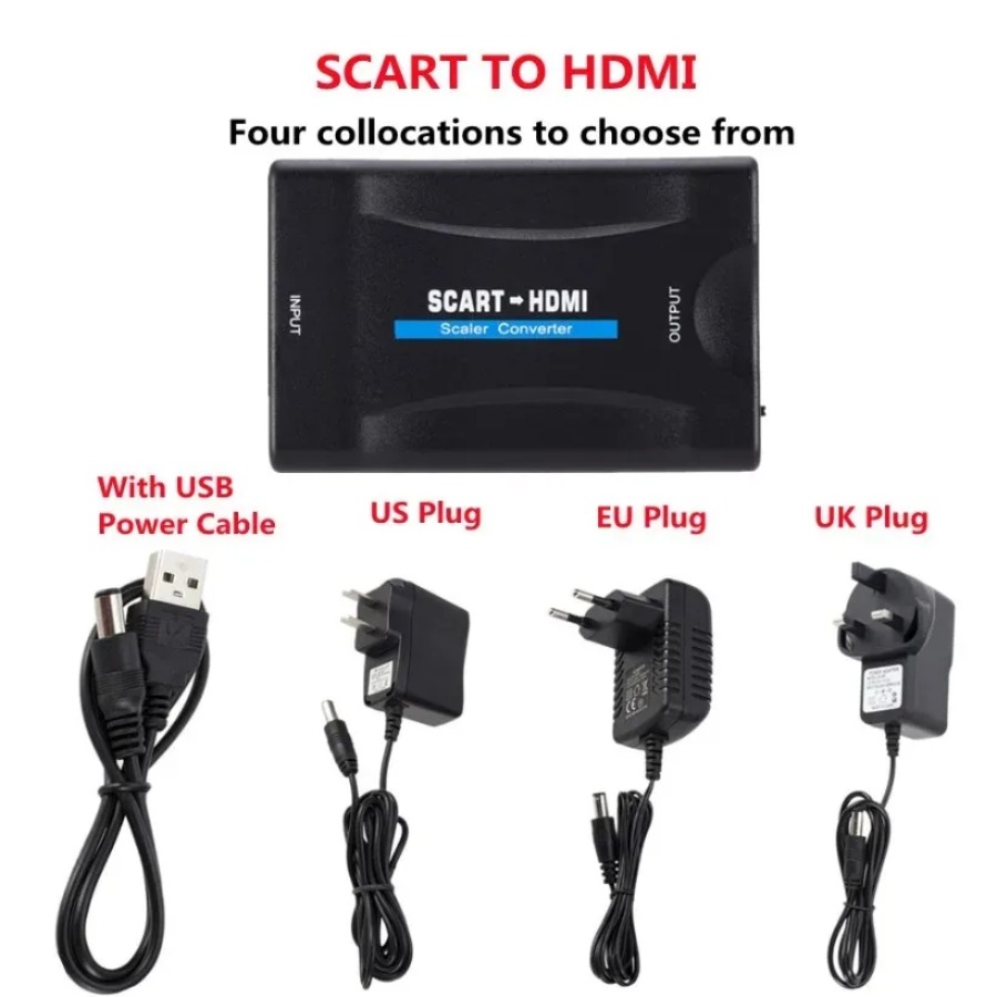1080 P SCART HDMI uyumlu Video - Scart To Hdmi incelemesi ve fiyatı