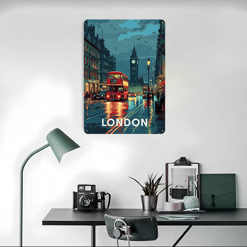 Londra Big Ben Teneke Levha Po - Retro Gaming London incelemesi ve fiyatı
