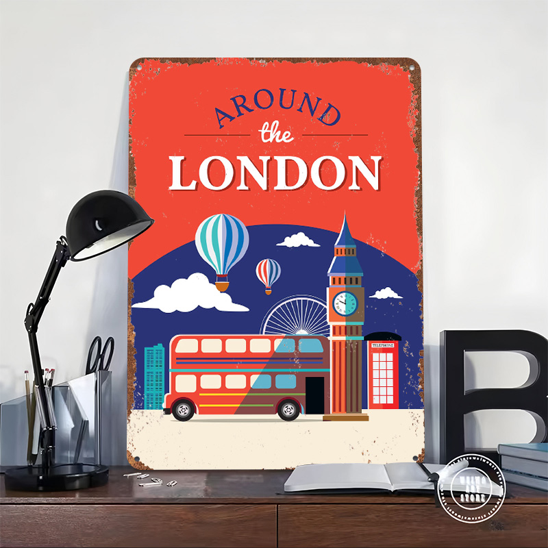 Londra Seyahat Metal Posteri Ö - Retro Gaming London incelemesi ve fiyatı