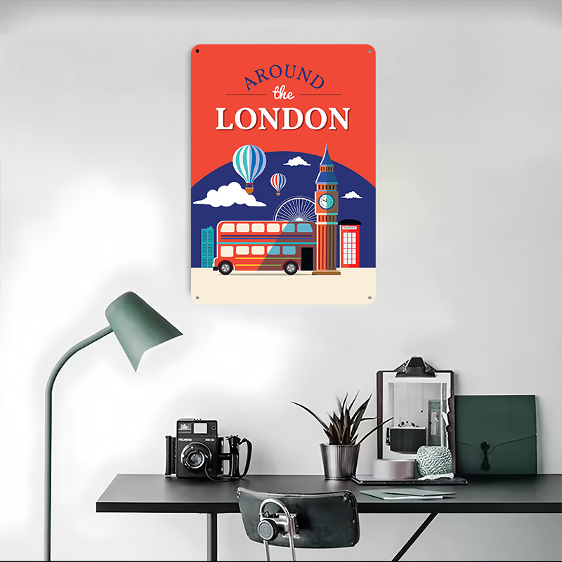 Londra Seyahat Metal Posteri Ö - Retro Gaming London incelemesi ve fiyatı