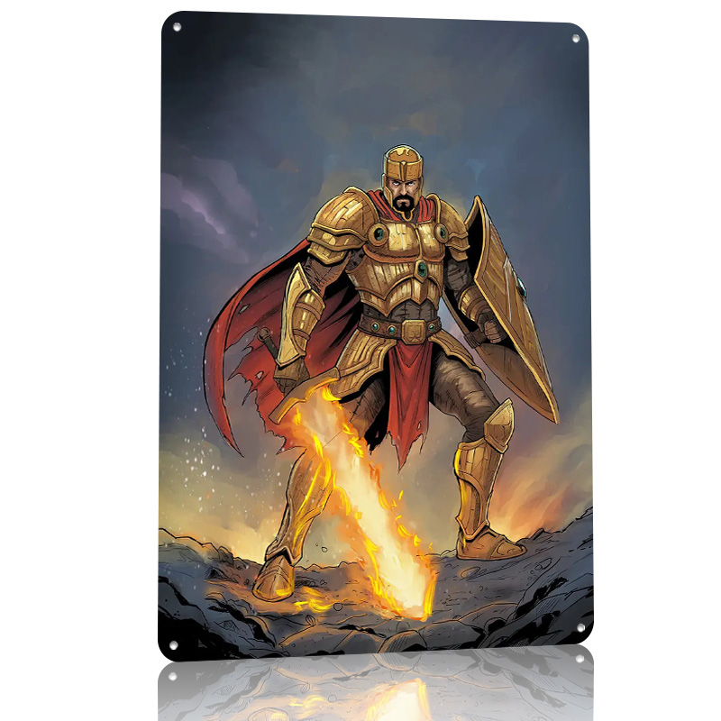 Alevli Kılıçlı Altın Şövalye P - Retro Knight Gaming incelemesi ve fiyatı