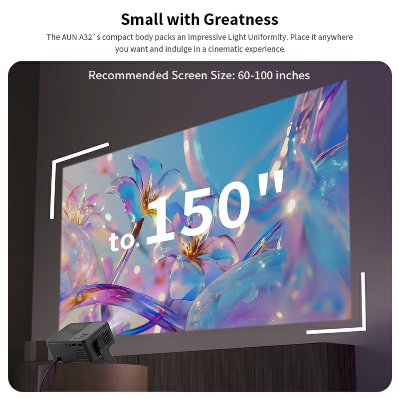 AUN A32 Pro Android 13 Projekt - Retro Gaming Projector incelemesi ve fiyatı