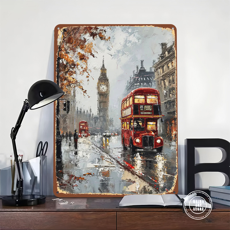Londra Otobüsü Charm Metal Pos - Retro Gaming London incelemesi ve fiyatı