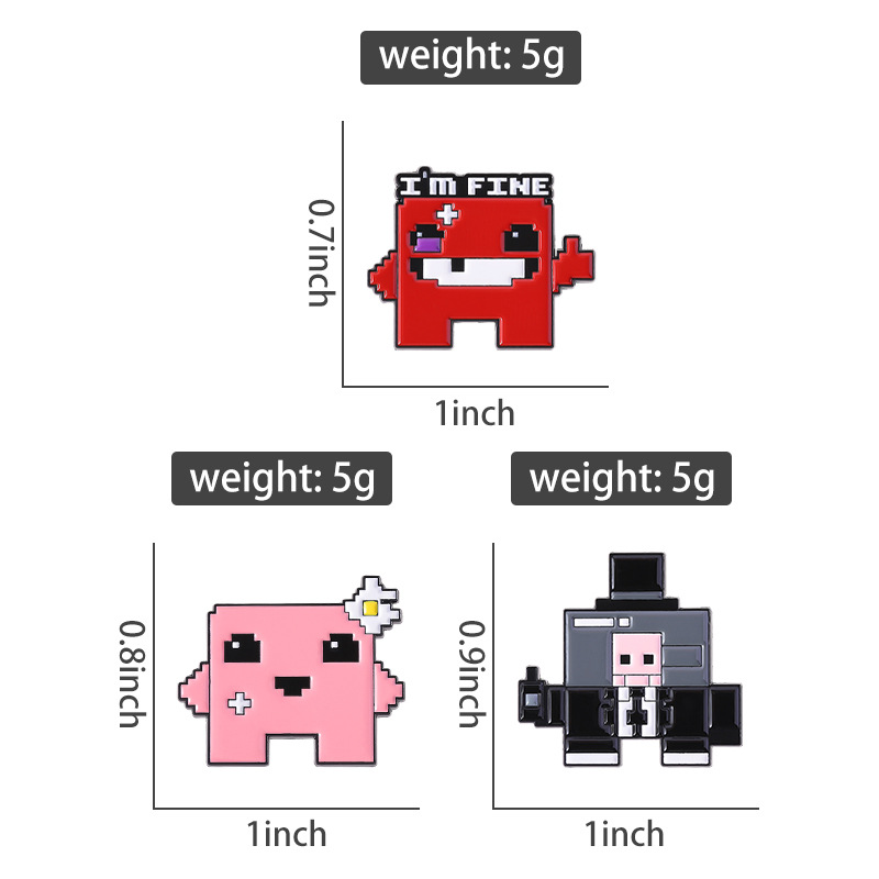 3 adet Piksel Sanat Emaye Pin  - Retro Gaming Kit incelemesi ve fiyatı